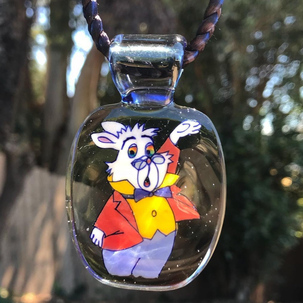 Erin Bourguignon - Potion CFL White Rabbit Pendant (Alice in Wonderland)