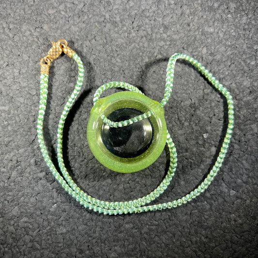 Weeje Glass - Green Crescent Window Pendant