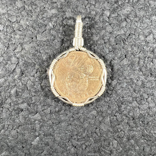 Tory Dapello - Wire-Wrapped Sacagawea Dollar