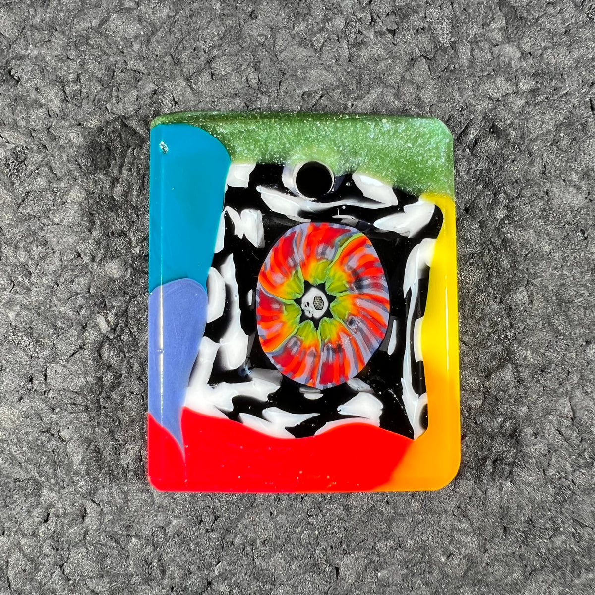 Trevs Glass X AKM - "Memento Mori" Tablet Pendant