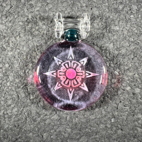 Morton Glass - Pink Sun Geometry Pendant