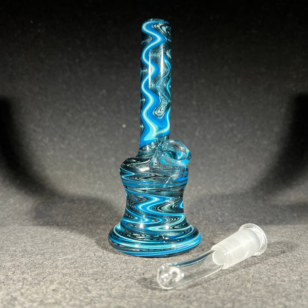 Blueberry - Full Wig-Wag (glass on glass) Mini Tube