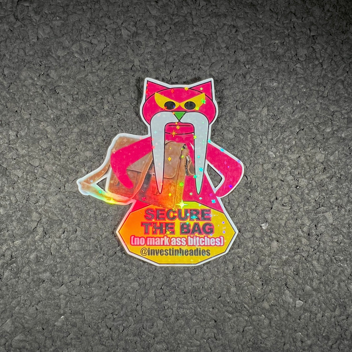 Invest In Headies x Layered Fabrics Holographic Secure the Bag Stick