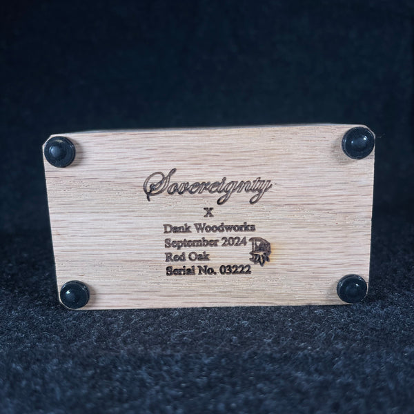 Sovereignty x DanK Woodworks- 2 Hole Slide Stand Red Oak