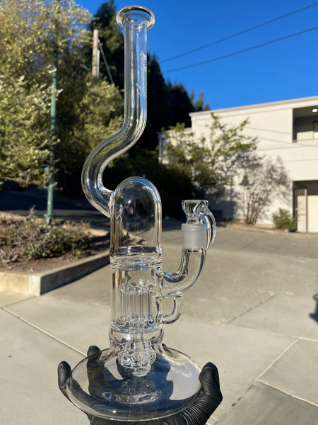 PintPillar-Clear- Pint Sized Peyote Pillar Hollow Foot Natty Neck