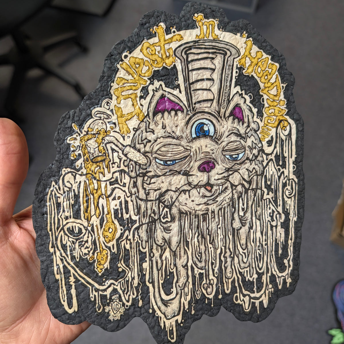 Vincent Gordon X investinheadies - OG Drippy Cat moodmat