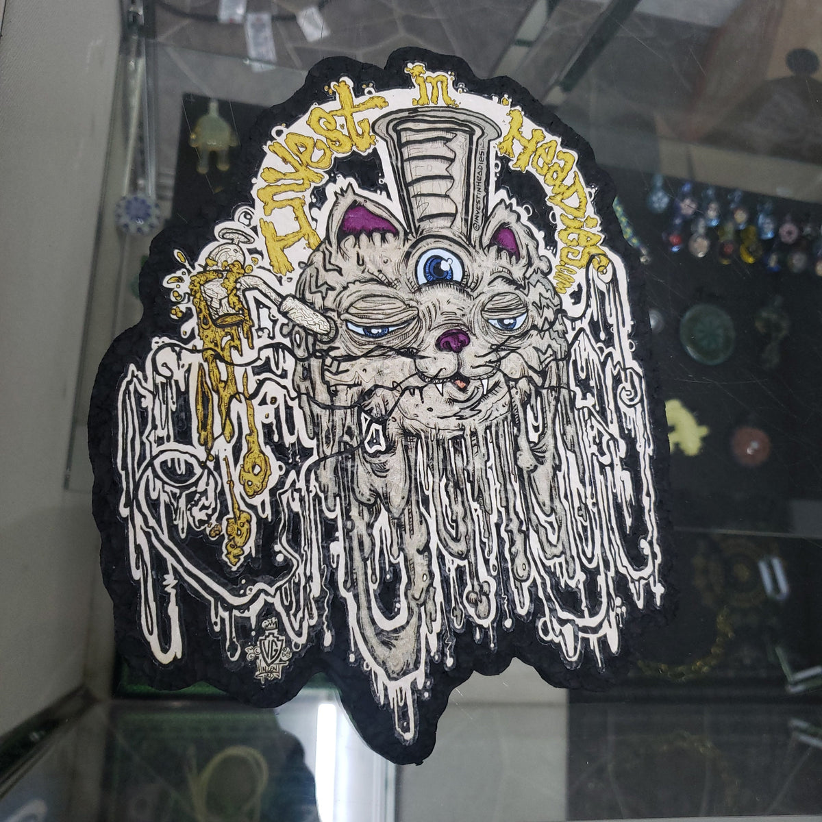 Vincent Gordon X investinheadies - OG Drippy Cat moodmat