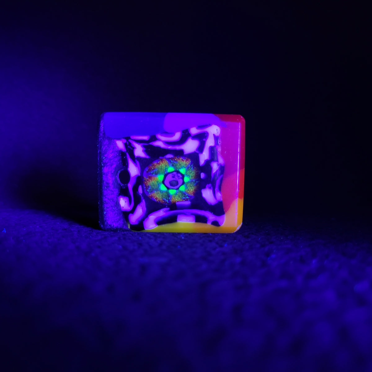 Trevs Glass X AKM - "Memento Mori" Tablet Pendant