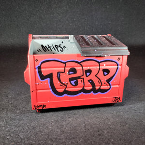 Dab Dumpsters - Red TERP Graffiti Dumpster
