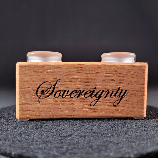 Sovereignty Glass x Dank Woodworks - Wooden 18mm Slide Stand
