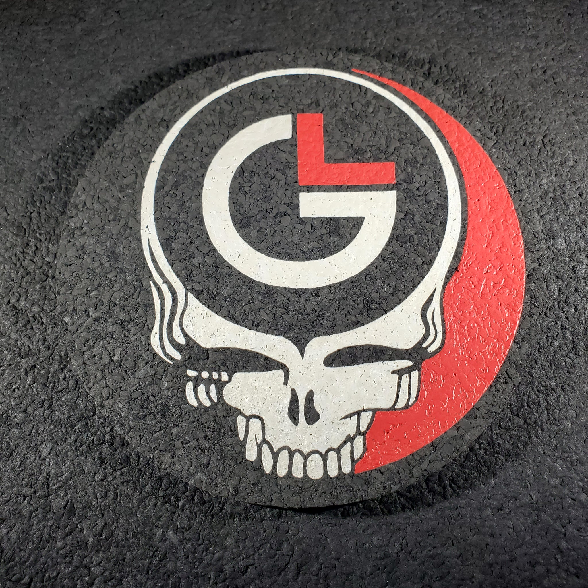 Gray Line  - Grateful Dead Skull Moodmat