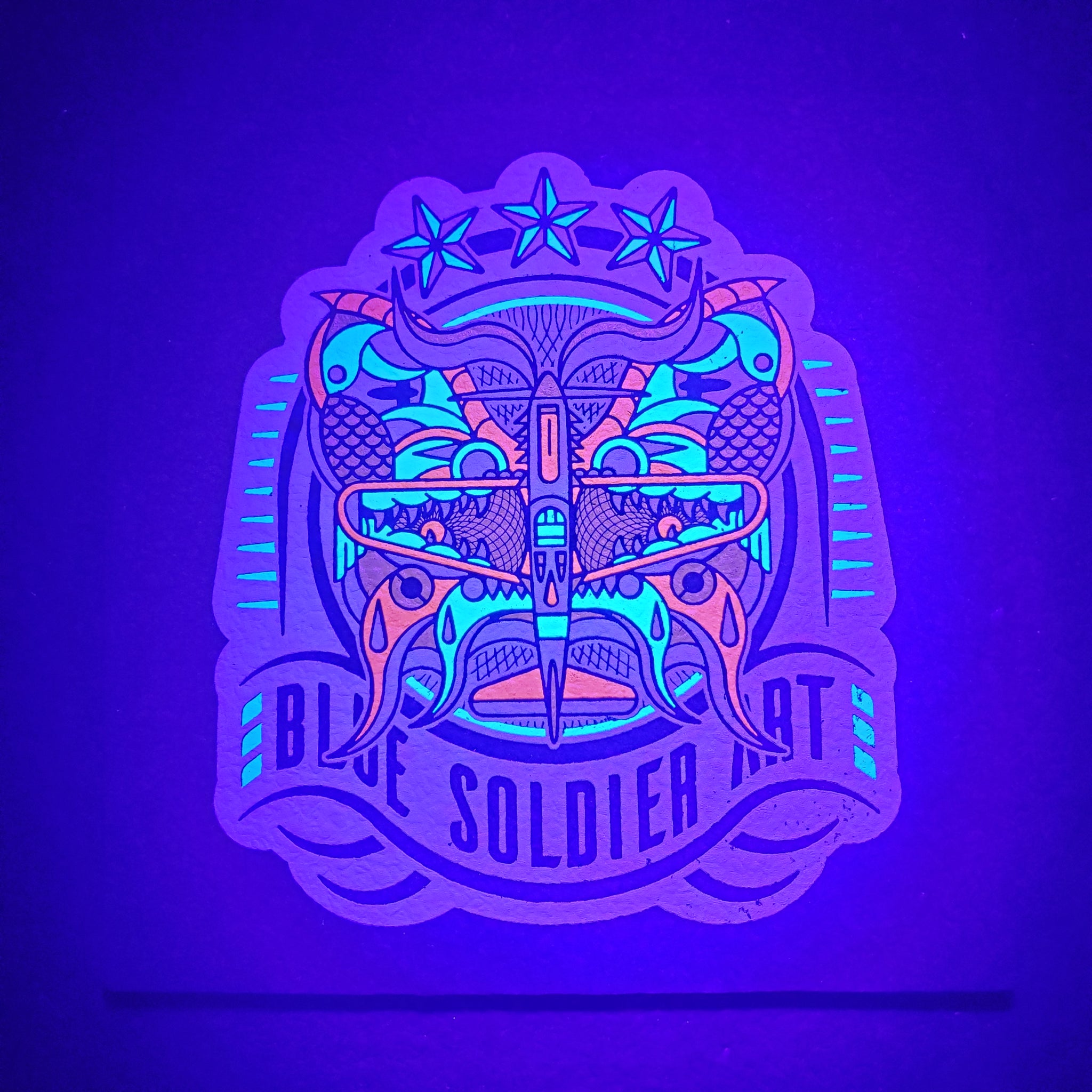 Blue Soldier Art - UV Moodmat (Signed)