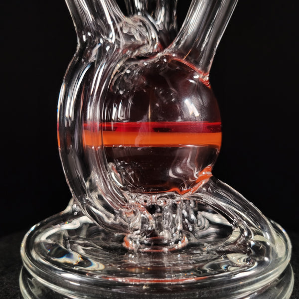 Moo Glass - Watchtower Recycler #34 (Pomegranate over Lava accents 🌋)