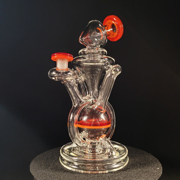 Moo Glass - Watchtower Recycler #34 (Pomegranate over Lava accents 🌋)