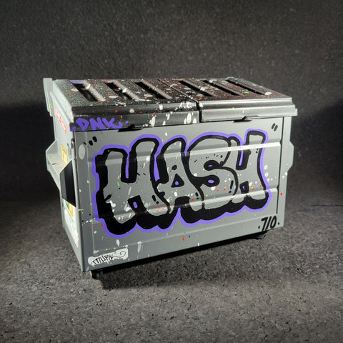 Dab Dumpsters - Gray HASH Graffiti Dumpster