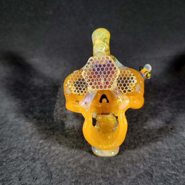 Hoobs x Joe P Glass - Honeycomb Skull Pendant