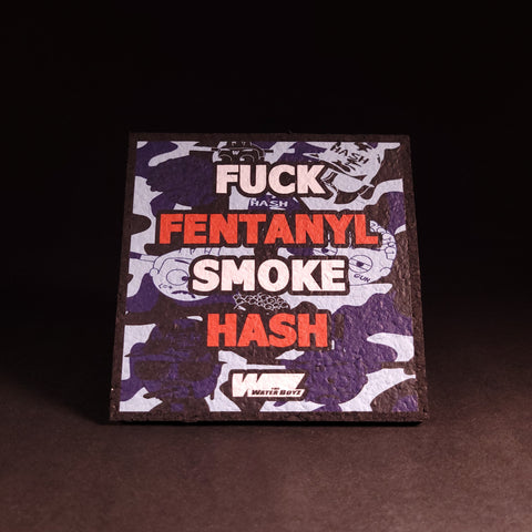 TheWaterBoyzz710 - "Fuck Fentanyl Smoke Hash" Camo Moodmat (Signed)