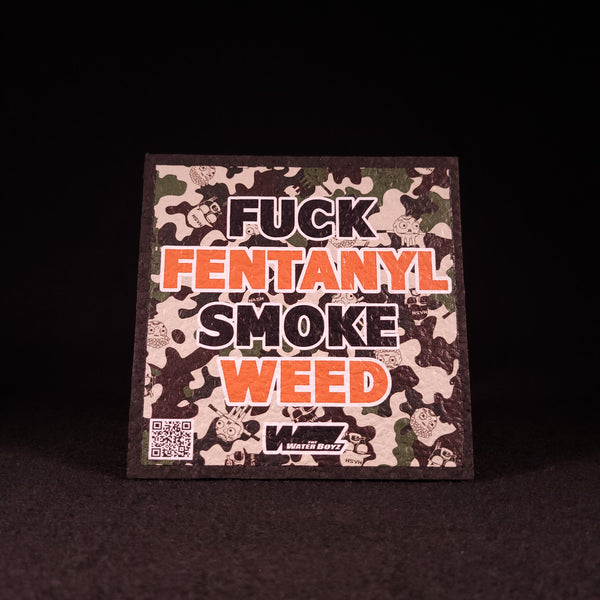 TheWaterBoyzz710 - "Fuck Fentanyl Smoke Weed" Camo Moodmat (Signed)