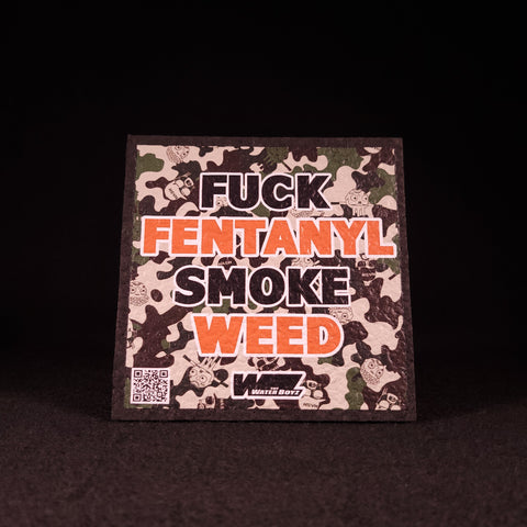 TheWaterBoyzz710 - "Fuck Fentanyl Smoke Weed" Camo Moodmat (Signed)