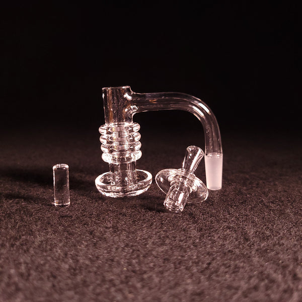 Blais Glass -  Daily Deal - Mini Trident Recycler V2 (CAD Orange Accents)