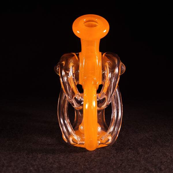 Blais Glass -  Daily Deal - Mini Trident Recycler V2 (CAD Orange Accents)