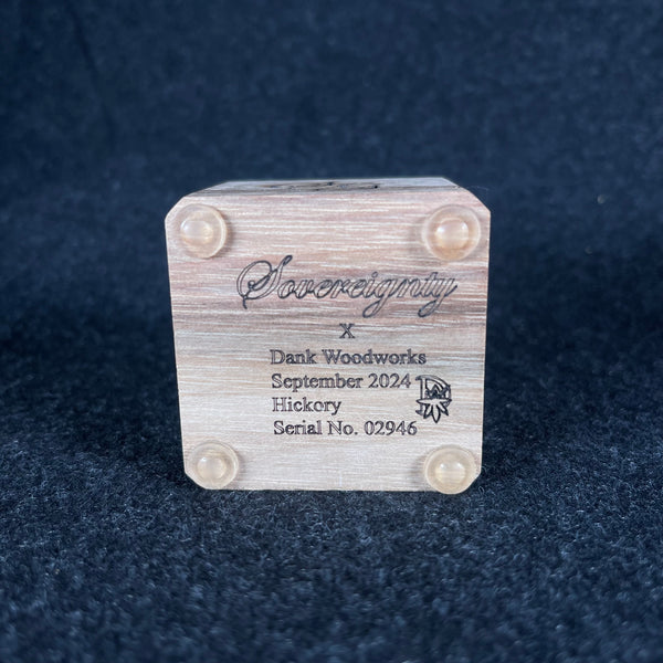 Sovereignty x DanK Woodworks- 1 Hole Slide Stand Hickory