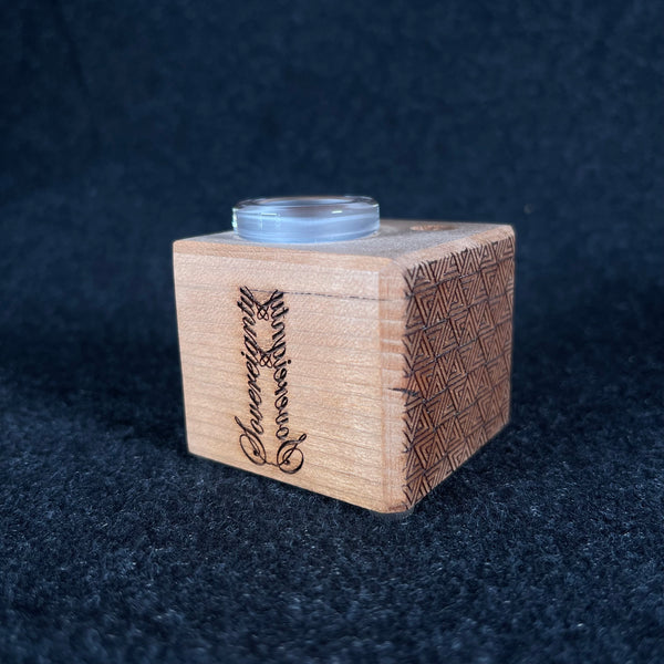 Sovereignty x DanK Woodworks- 1 Hole Slide Stand Cherry Patterned