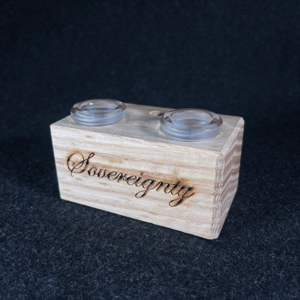 Sovereignty x DanK Woodworks- 2 Hole Slide Stand Red Oak