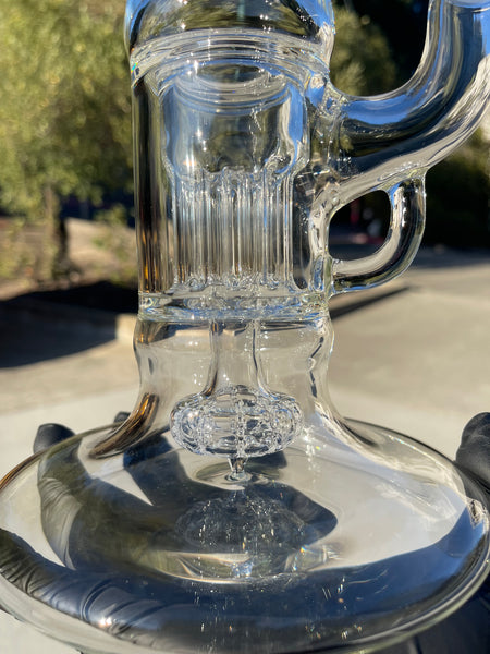 PintPillar-Clear- Pint Sized Peyote Pillar Hollow Foot Natty Neck