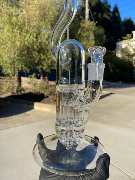 PintPillar-Clear- Pint Sized Peyote Pillar Hollow Foot Natty Neck