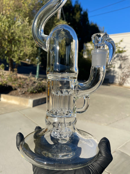 PintPillar-Clear- Pint Sized Peyote Pillar Hollow Foot Natty Neck