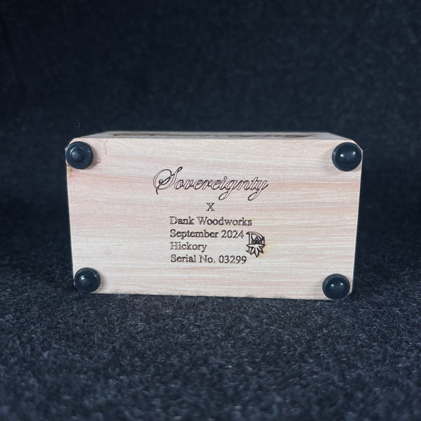 Sovereignty x DanK Woodworks- 2 Hole Slide Stand Hickory