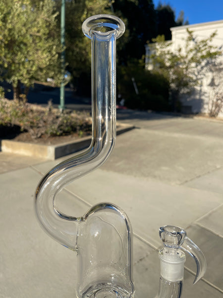 PintPillar-Clear- Pint Sized Peyote Pillar Hollow Foot Natty Neck