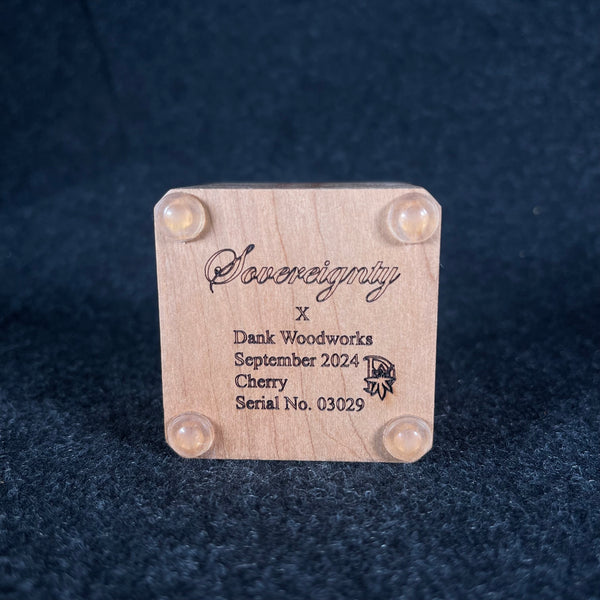 Sovereignty x DanK Woodworks- 1 Hole Slide Stand Cherry