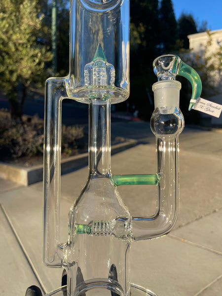 Green Stardust & Ghost-MA- FShornet G Line 9.5mm 6 Cut Upgrid to Splash Guard 32mm Neck