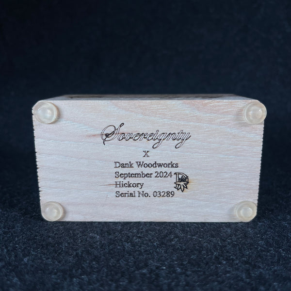 Sovereignty x DanK Woodworks- 2 Hole Slide Stand Patterned Hickory