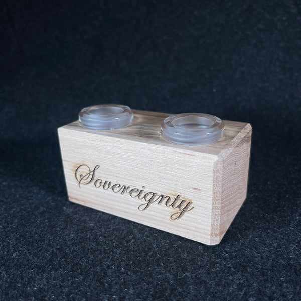 Sovereignty x DanK Woodworks- 2 Hole Slide Stand Hickory