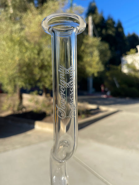 PintPillar-Clear- Pint Sized Peyote Pillar Hollow Foot Natty Neck