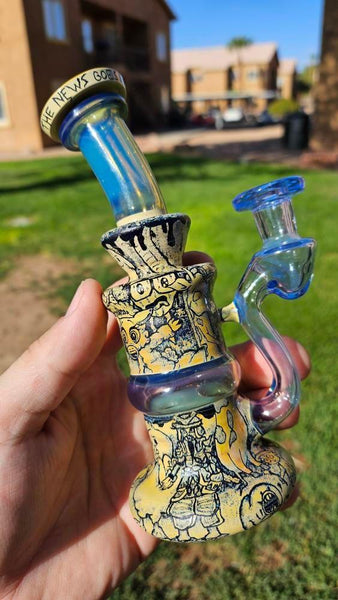 Boro.Vitrics X ProfxGlass - Rick and Morty Carved Collab Blooper