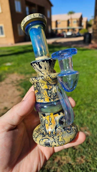 Boro.Vitrics X ProfxGlass - Rick and Morty Carved Collab Blooper