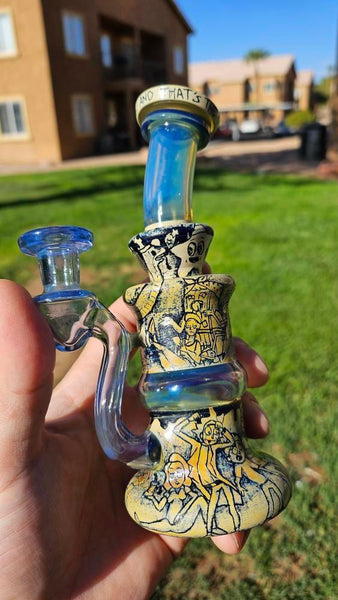 Boro.Vitrics X ProfxGlass - Rick and Morty Carved Collab Blooper