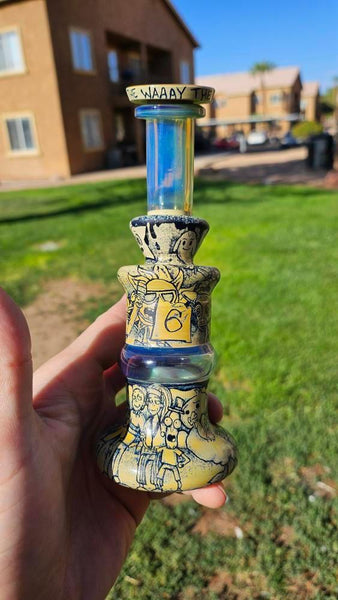 Boro.Vitrics X ProfxGlass - Rick and Morty Carved Collab Blooper