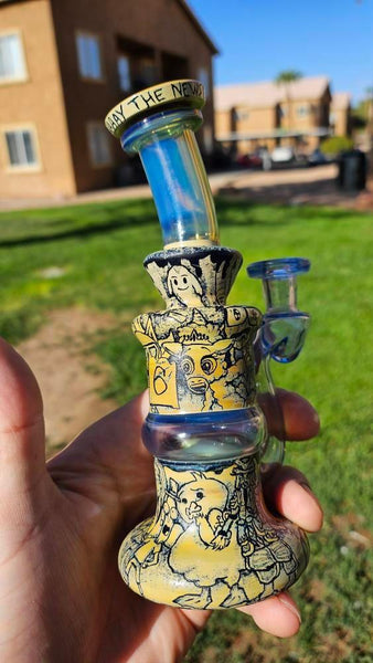 Boro.Vitrics X ProfxGlass - Rick and Morty Carved Collab Blooper