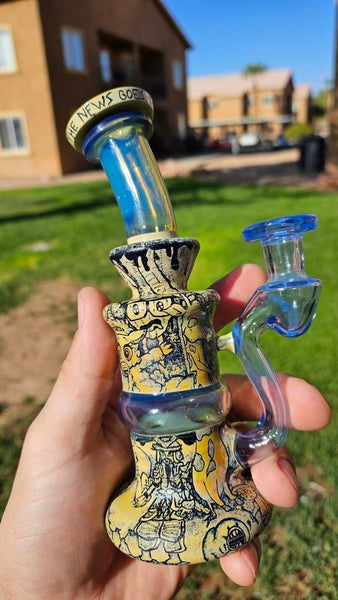 Boro.Vitrics X ProfxGlass - Rick and Morty Carved Collab Blooper