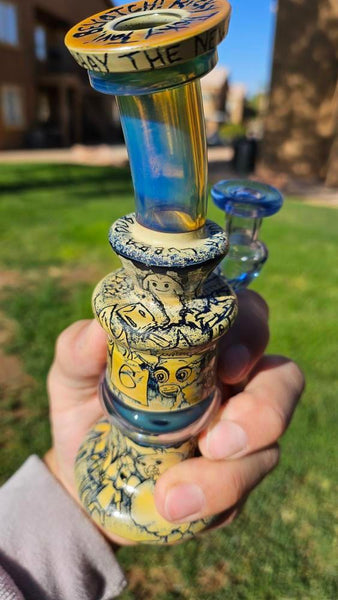 Boro.Vitrics X ProfxGlass - Rick and Morty Carved Collab Blooper