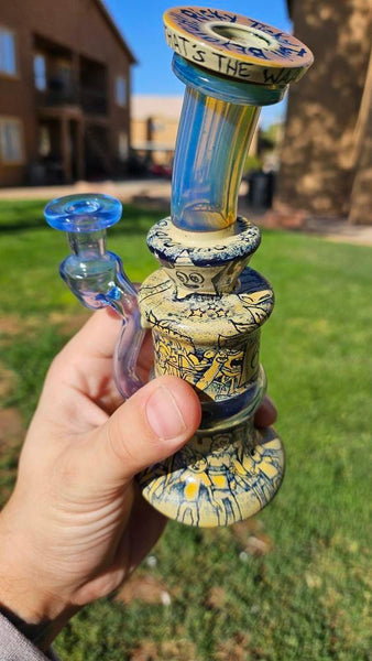 Boro.Vitrics X ProfxGlass - Rick and Morty Carved Collab Blooper