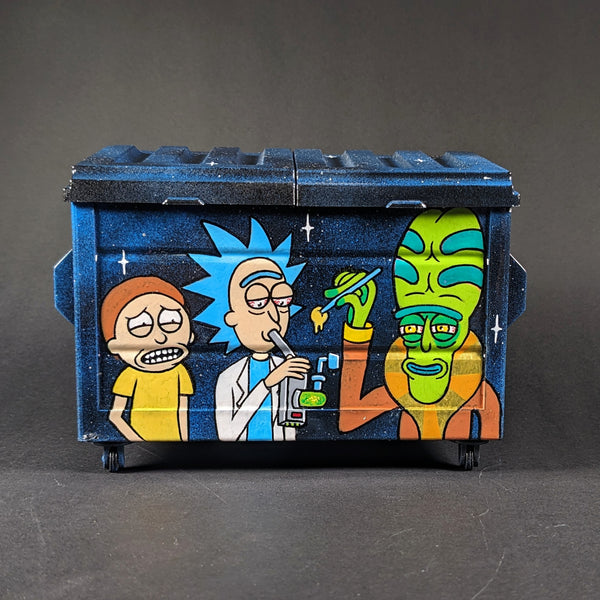 Created 2 Conquer x Dab Dumpsters - Rick & Morty Q-Tip Dumpster