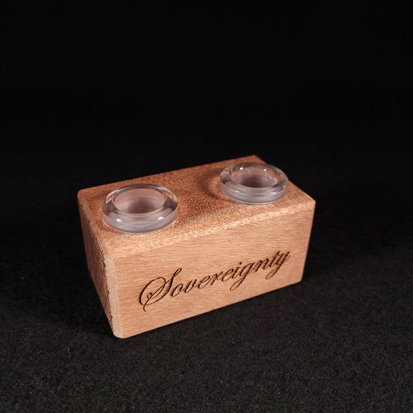 Sovereignty Glass x Dank Woodworks - 2 Slot Wooden 18mm Slide Stands 2025