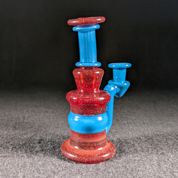 ProfxGlass - Peacock and Red Blizzard - Double Blooper