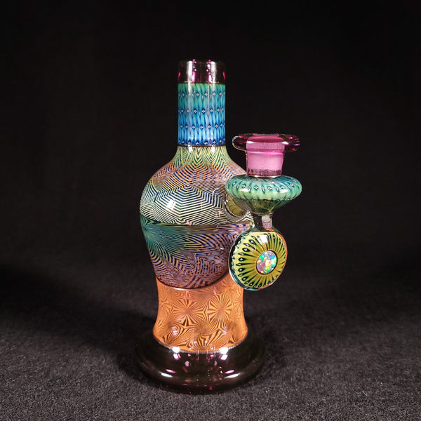 Steve Sizelove - Vibe Vase - Layered Fume Retti / Bubble Trap / Gold Violet /Steel Wool Lippies